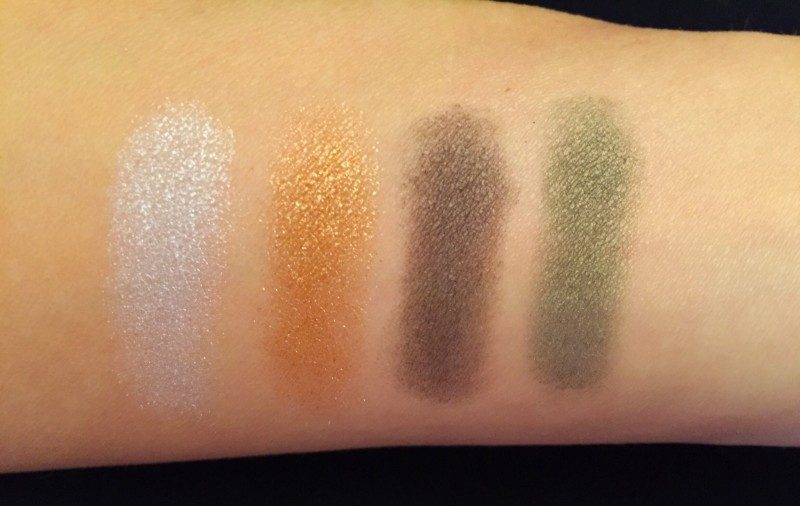 Nuova Palette Ombretti Dolce&Gabbana Enchanting Fall Swatches colori alla luce artificiale