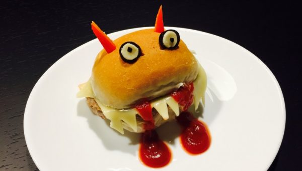 Panini di Hamburger Indiavolati Idee per Halloween